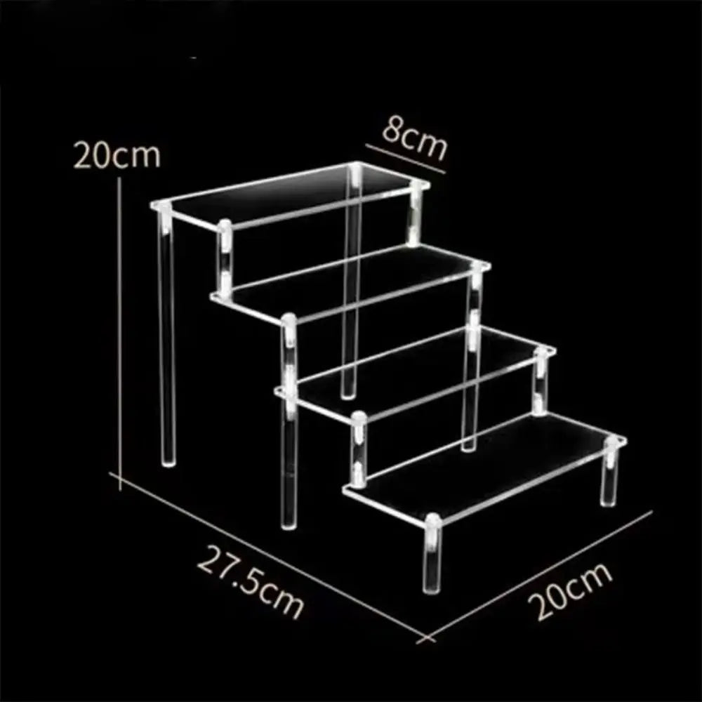 Acrylic Ladder Display Stand – Figurine, Doll & Makeup Shelf Acrylic Display Stand Axl