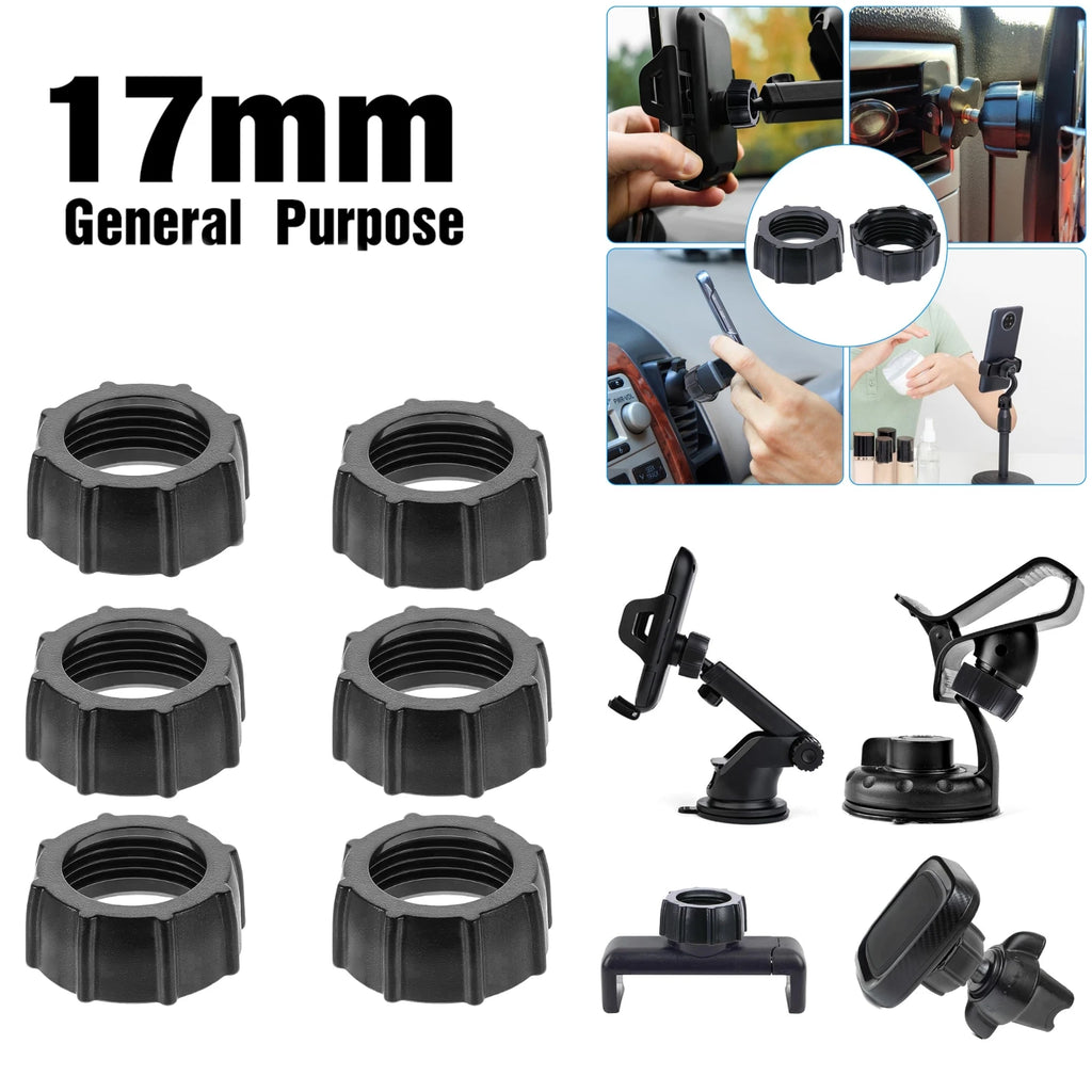 5-Pack 17mm Threaded Knob Nuts for Tripod, Car Mount & Phone Holder Tripod Knob Nut Axl
