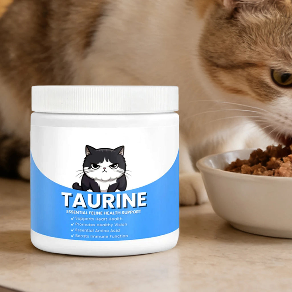 Taurine Powder for Cats 200ml – Heart, Eye & Immune Support Cat Supplement Powder Axl