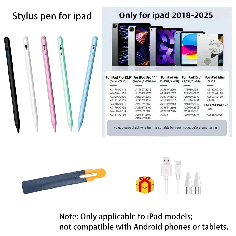 Active Stylus Pen for iPad Pro, Air, Mini & iPhone | Metal Tip Active Stylus Pen Axl