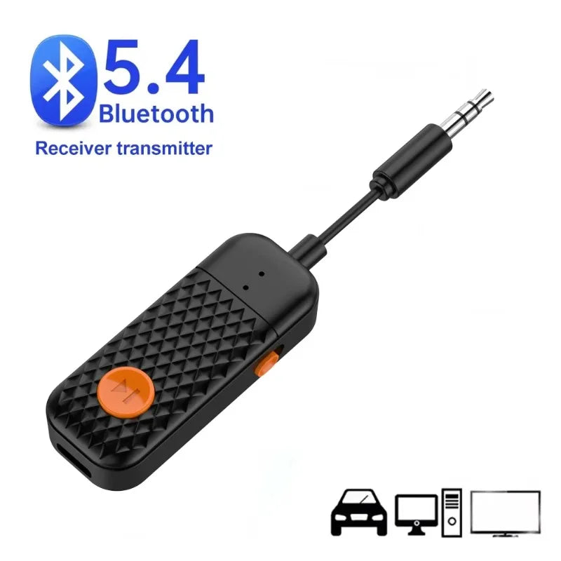 Bluetooth 5.4 Audio Transmitter & Receiver – 3.5mm AUX Adapter Bluetooth Audio Adapter Axl