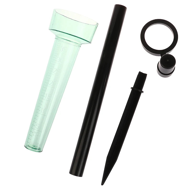 Portable Plastic Rain Gauge – Outdoor Garden Rain Meter Garden Rain Gauge Axl