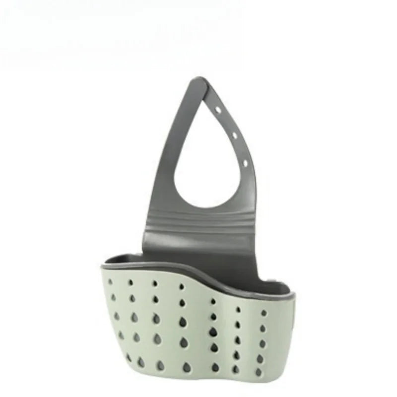 Snap-On Sink Draining Hanging Bag – Kitchen Sponge Holder Sink Sponge Holder Axl green