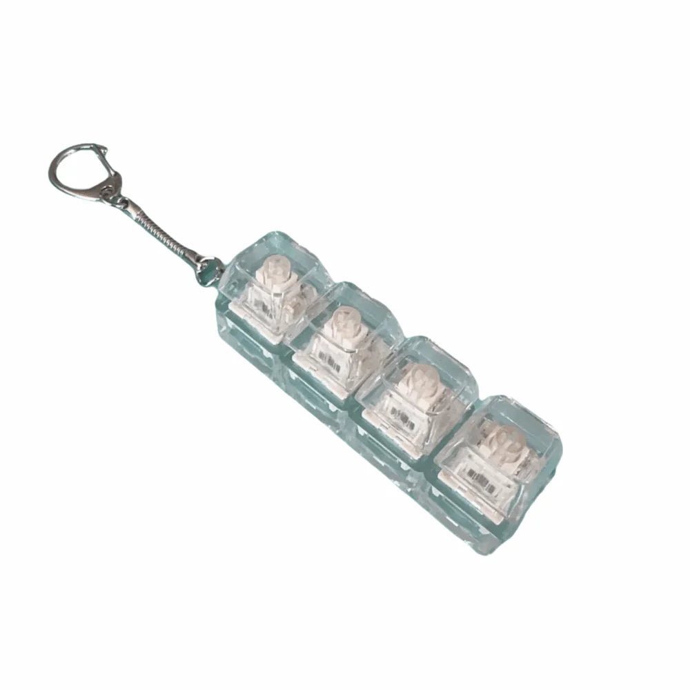 DIY Keyboard Keycap Fidget Keychain Clicker Toy for Adults Fidget Keychain Toy Axl