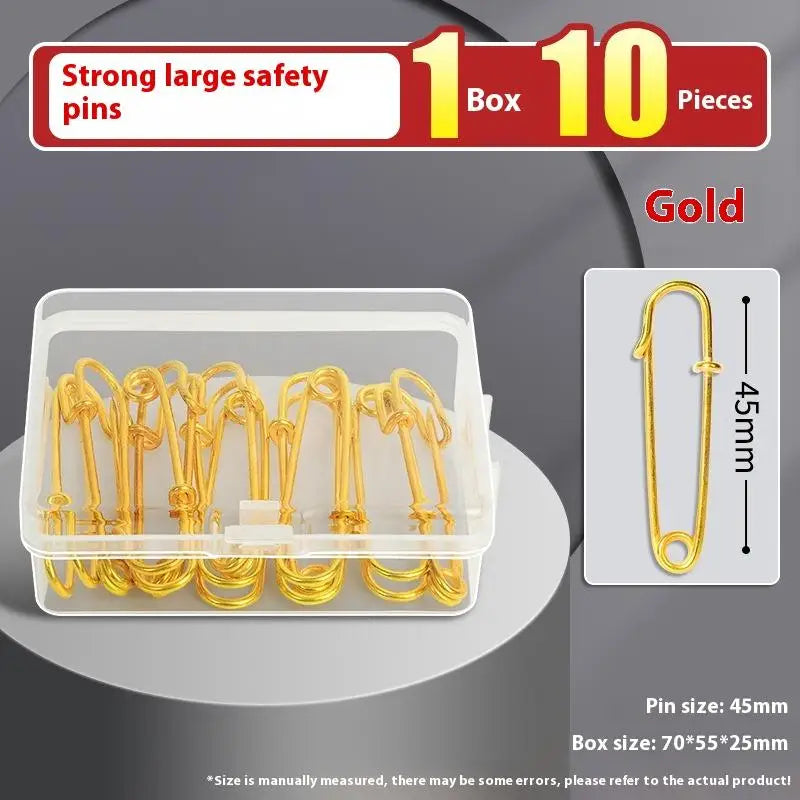 Vintage Safety Pins & Paper Clips Assortment 10–300 PCS Safety Pins Assortment Axl A6