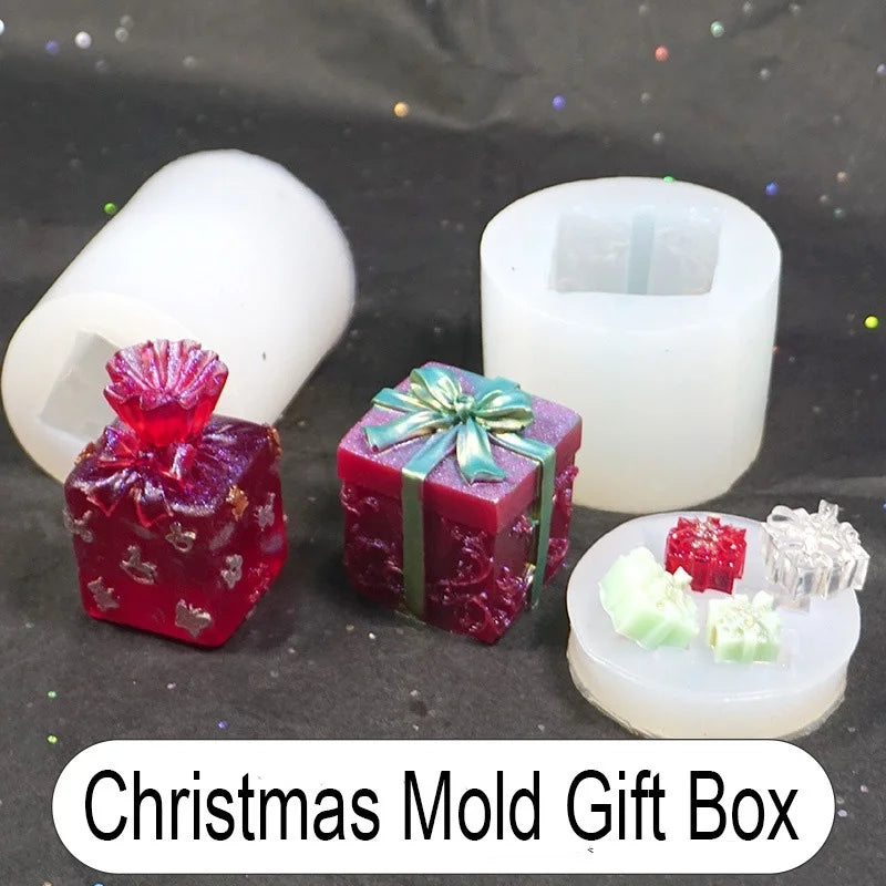 Christmas Gift Box Silicone Resin Mold – Epoxy & Jewelry Molds Silicone Resin Mold Axl