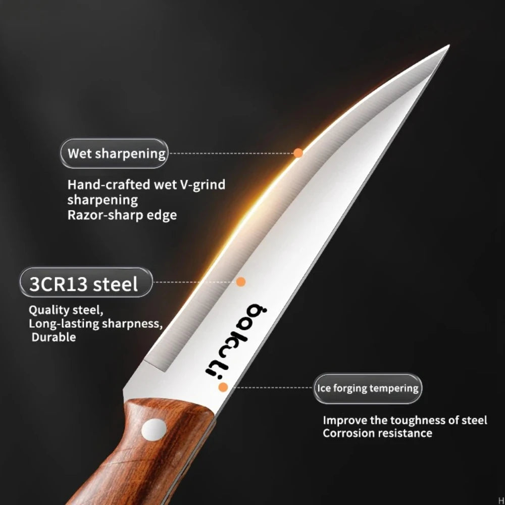 PLYS Professional Boning Knife – Forged Stainless Steel 14.8cm Boning Knife Axl