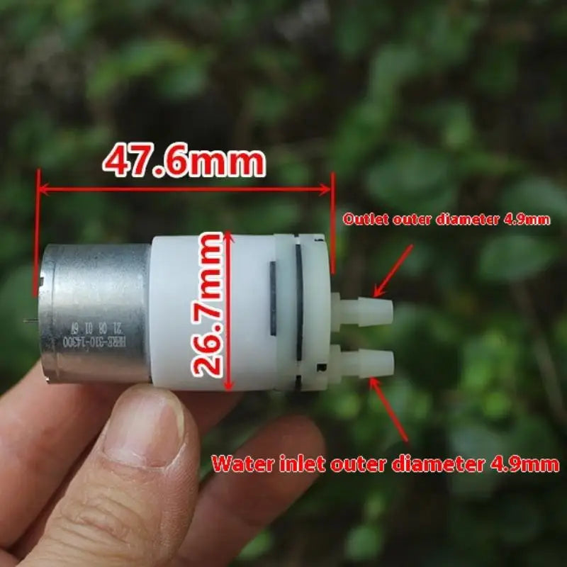 Mini DC Diaphragm Water Pump RF-310 | 3.7V–6V Self-Priming DIY Mini Diaphragm Pump Axl 1PC onesize