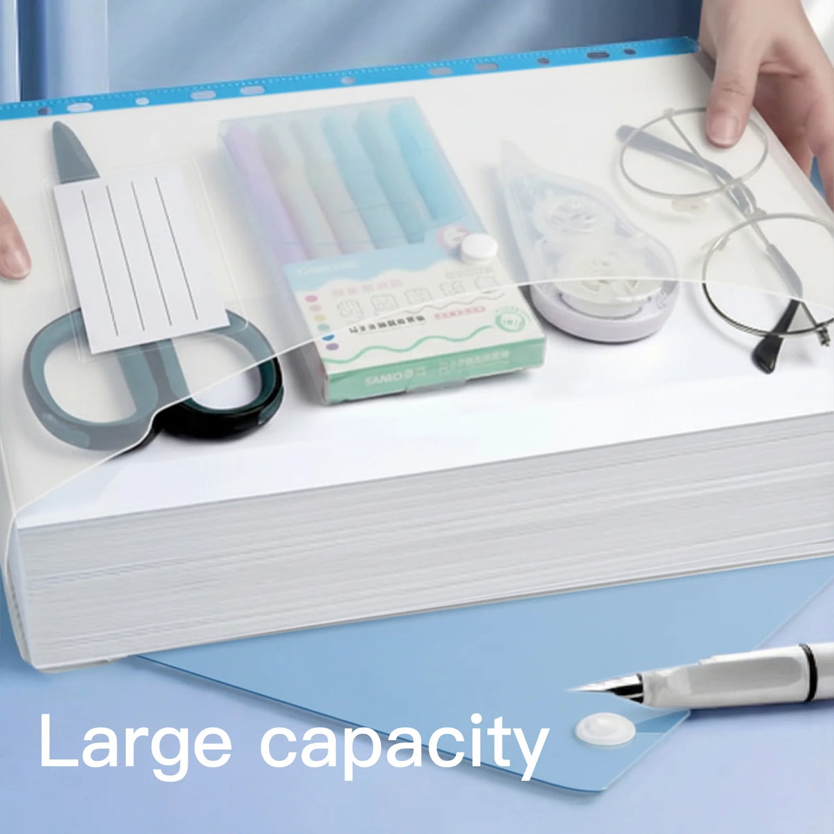 24-Pack A4 Ring Binder Folders – Heavy-Duty PP File Organizers Ring Binder Folders Axl