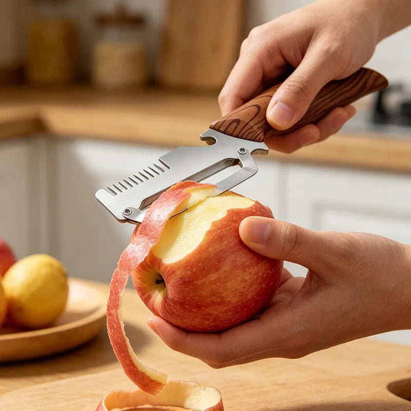 3-in-1 Stainless Steel Vegetable Peeler, Slicer & Bottle Opener Vegetable Peeler Axl