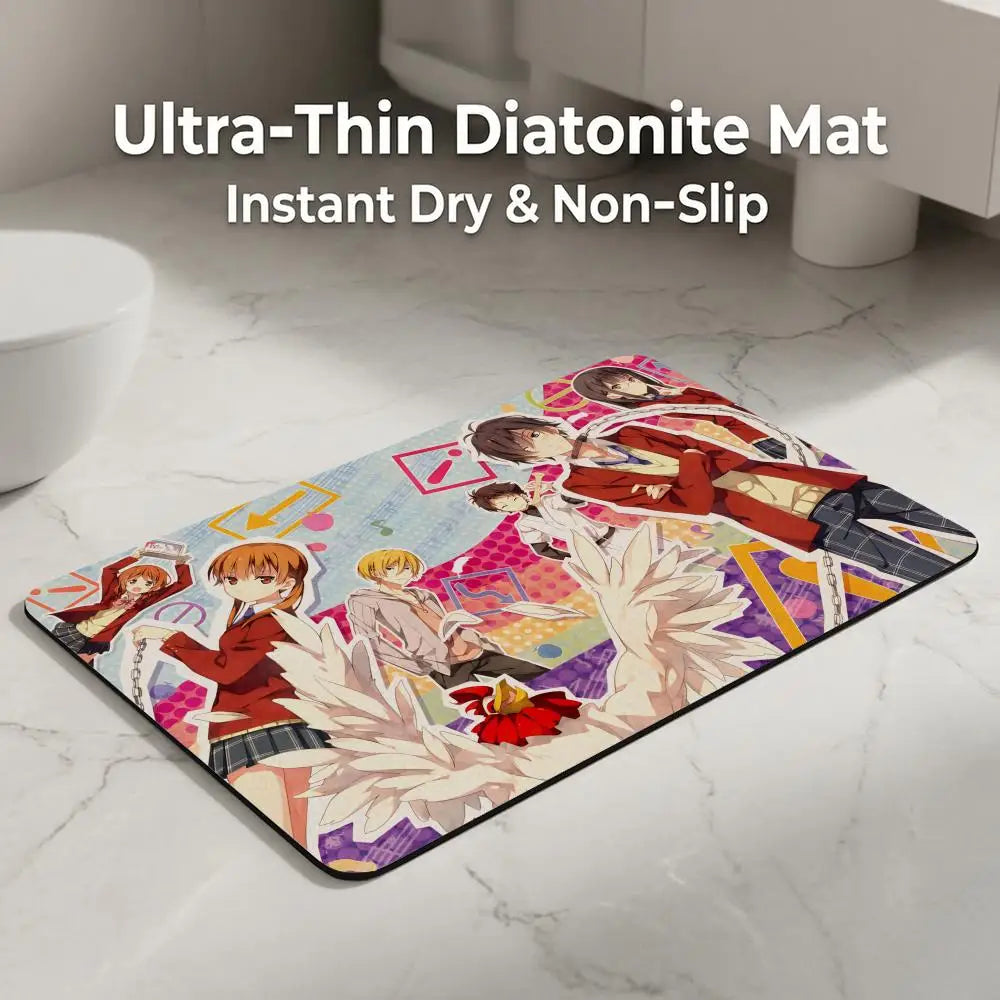 Anime My Little Monster Diatomite Bath Mat | Quick Dry Diatomite Bath Mat Axl
