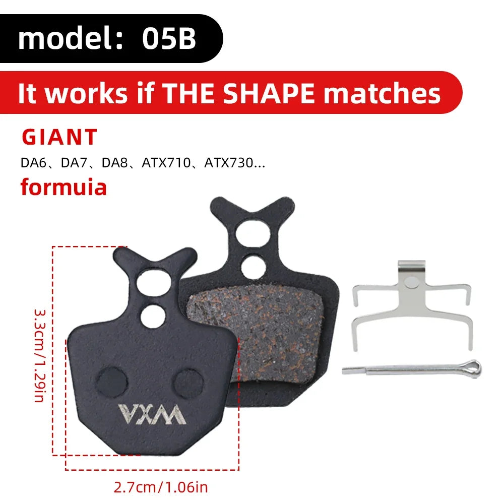 VXM MTB Hydraulic Disc Brake Pads – Semi-Metal, Quiet & Durable Disc Brake Pads Axl 05B