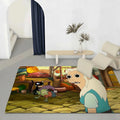 Cartoon Flannel Floor Mat – Non-Slip Soft Plush Indoor Rug Indoor Floor Rug Axl White2 60x90cm