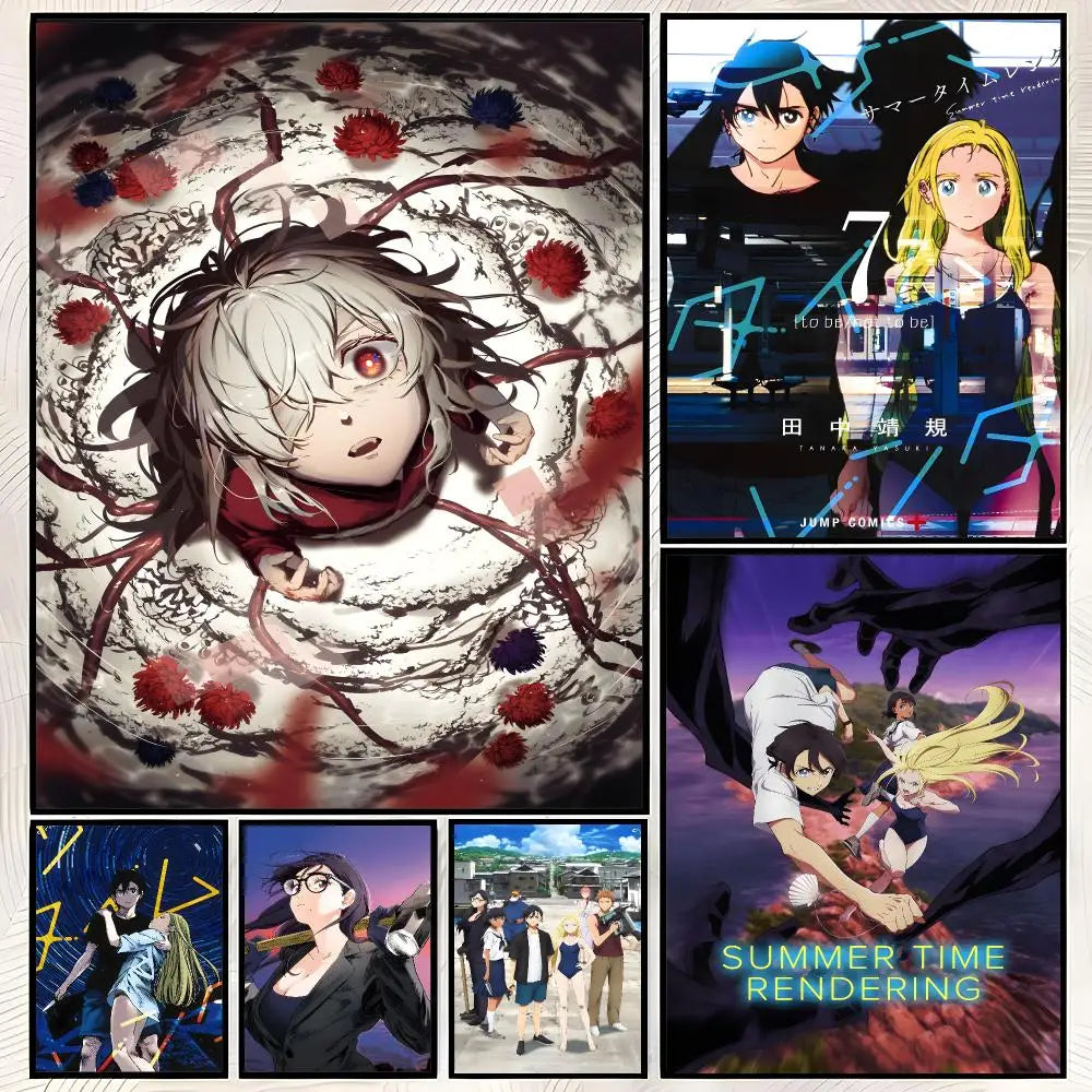 Summer Time Rendering Anime Poster – Self-Stick HD Wall Art Anime Wall Poster Axl