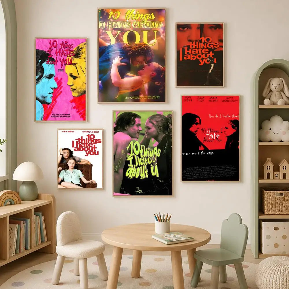 10 Things I Hate About You Poster – HD PVC Self-Stick Wall Art Movie Wall Poster Axl