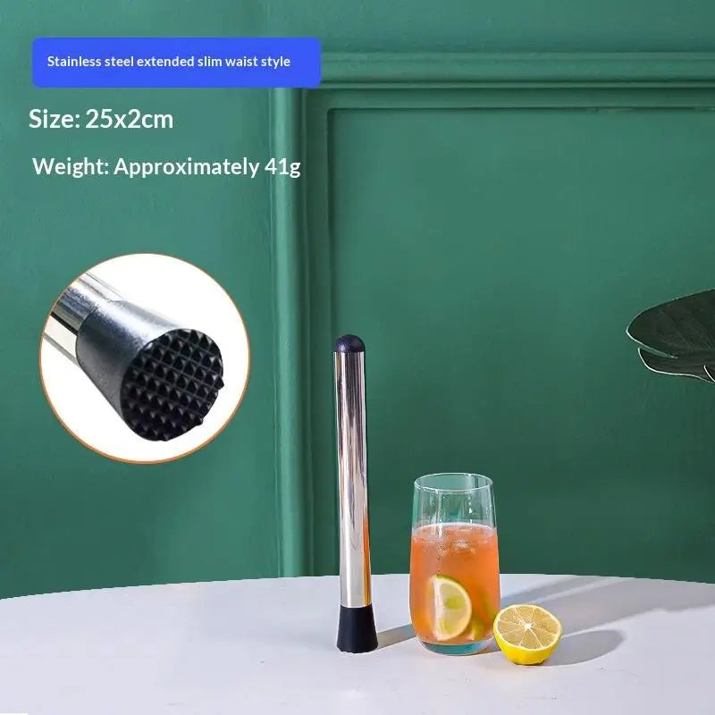 Stainless Steel Ice Hammer & Muddler Bar Tool | Cocktail Set Bar Tool Axl 25cm