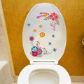 Flower Mural Bathroom Wall Sticker – Removable PVC Decal Bathroom Wall Sticker Axl B