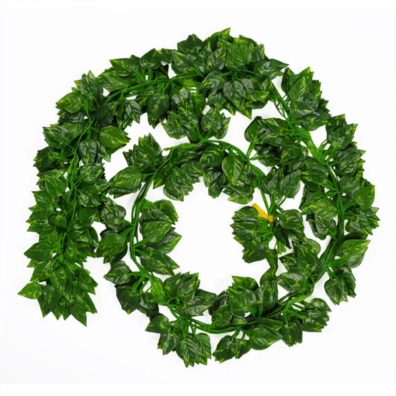 2M Artificial Green Leaf Vine | Wedding Arch & Home Decor Artificial Leaf Vine Axl