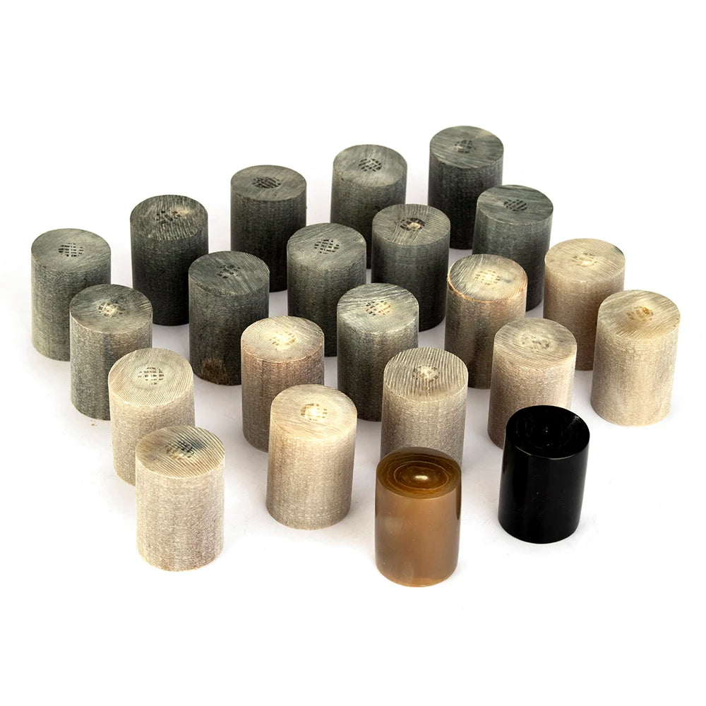 XITUO 10pc Natural Cow Horn Rollers – DIY Knife Handle Blanks Knife Handle Blanks Axl