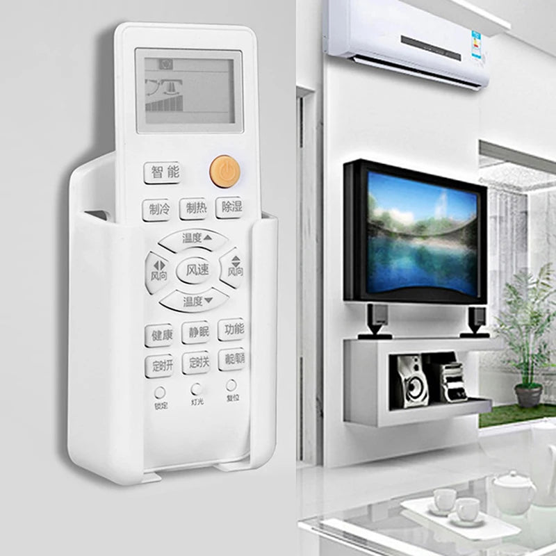 Wall Mount Remote Control Holder & Phone Charging Bracket Shelf Wall Storage Shelf Axl