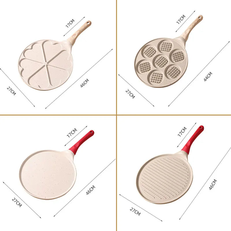 Non-Stick Granite Frying Pan – Skillet, Crepe & Grill Pan Non-Stick Skillet Axl
