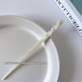 Chinese Acetate Hair Sticks – Vintage Chopstick Hairpin for Women Chopstick Hairpin Axl White