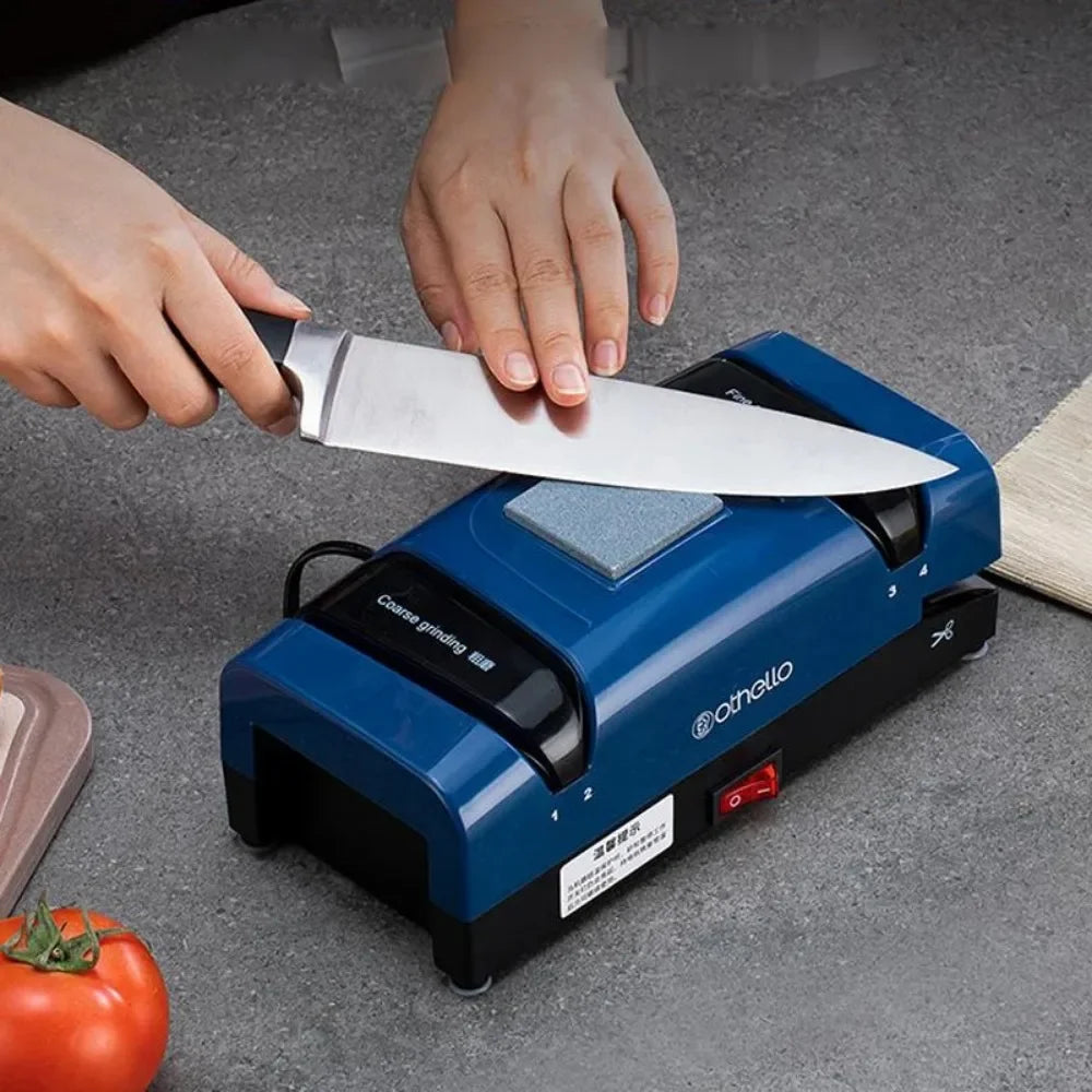 Electric Knife Sharpener – Auto Grinder for Knives & Scissors Electric Knife Sharpener Axl