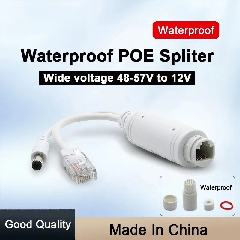 Waterproof POE Splitter 48V to 12V for IP Camera | Power Module PoE Splitter Adapter Axl Default Title