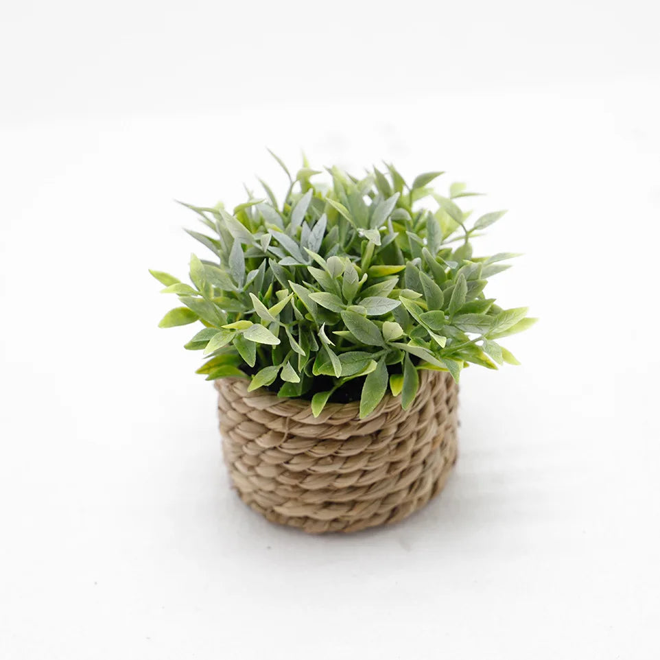 11cm Artificial Eucalyptus Potted Plant – Faux Green Decor Artificial Potted Plant Axl 01