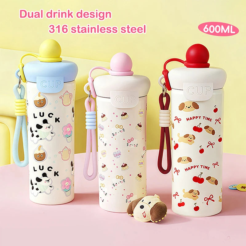 Cartoon Insulated Water Bottle – 316 Stainless Steel Vacuum Cup Insulated Water Bottle Axl