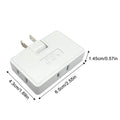 3-Way Flat Wall Outlet Extender – Fire-Resistant Plug Adapter Wall Outlet Extender Axl As picture