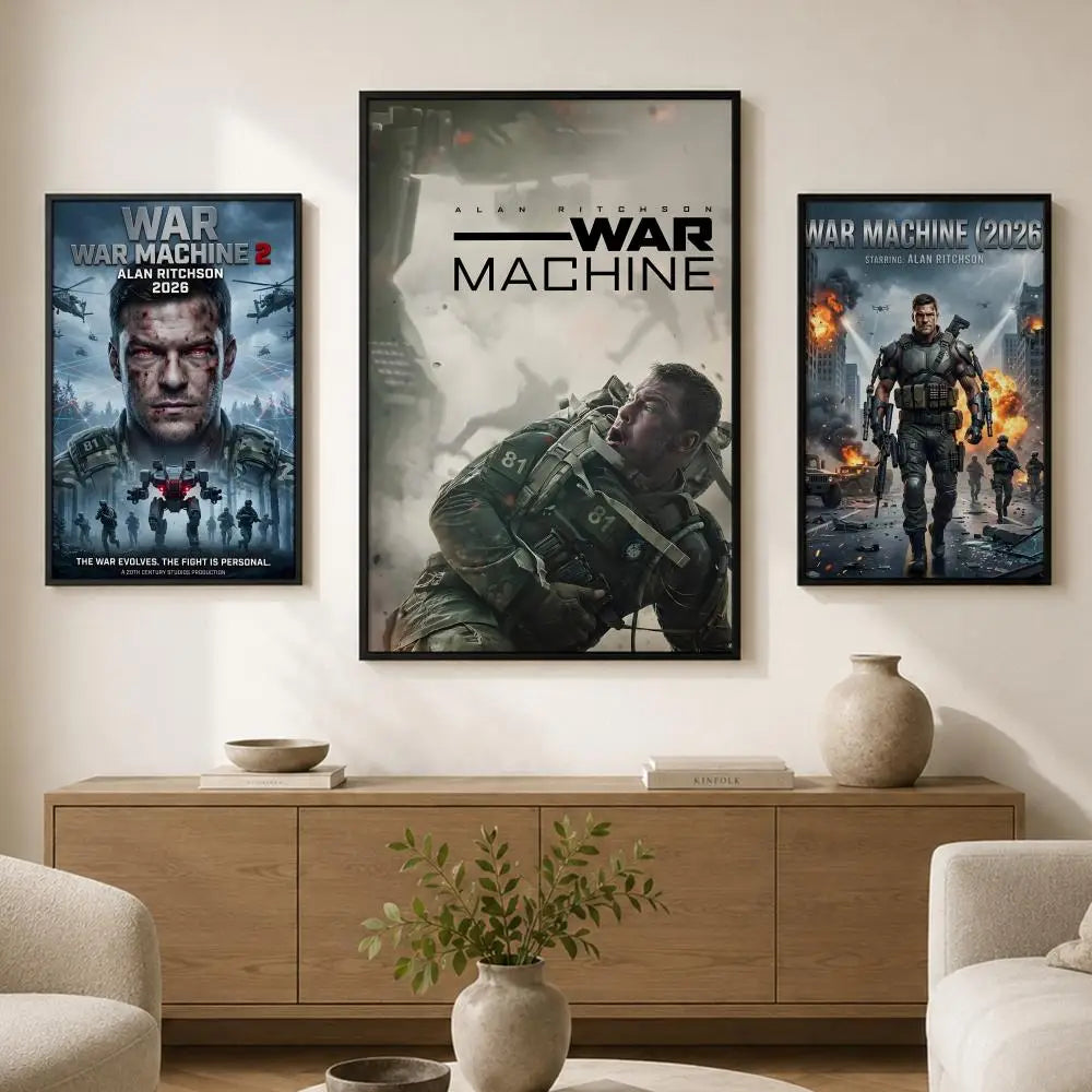 War Machine PVC Wall Poster – Peel & Stick HD Art Decor Wall Art Poster Axl