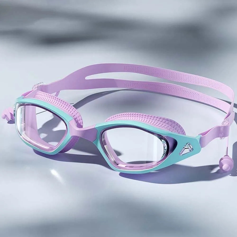 Waterproof Swimming Goggles HD Wide View + Earplugs | Axl Swimming Goggles Axl Purple