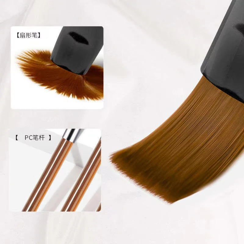 9-Piece Acrylic Nail Art Brush Set – UV Gel & Carving Pens Nail Art Brush Set Axl