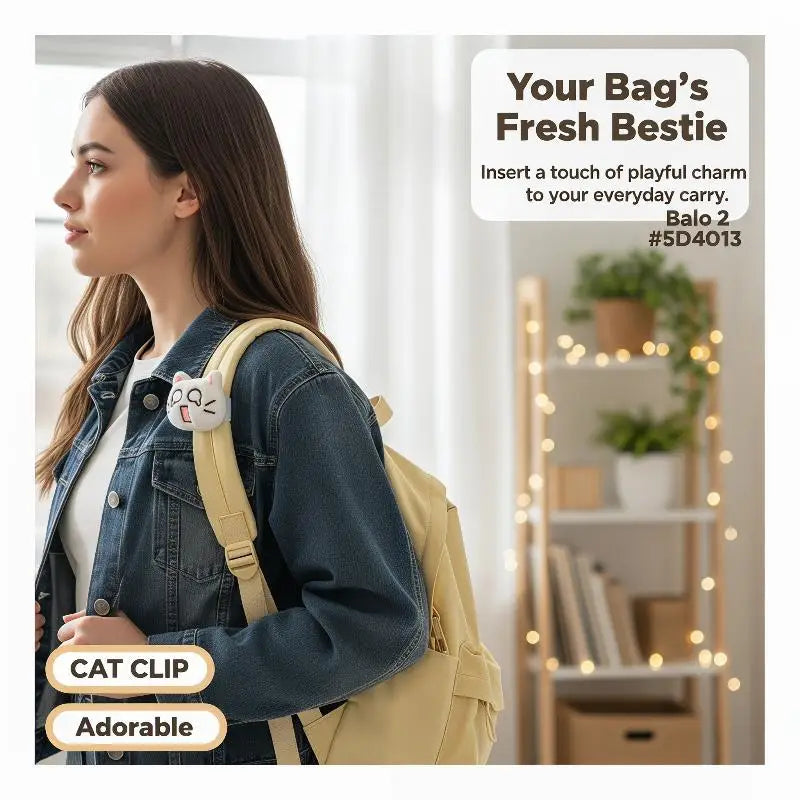 Realistic Cat Plush Backpack Clip – Cute Bag Charm Accessory Bag Charm Clip Axl
