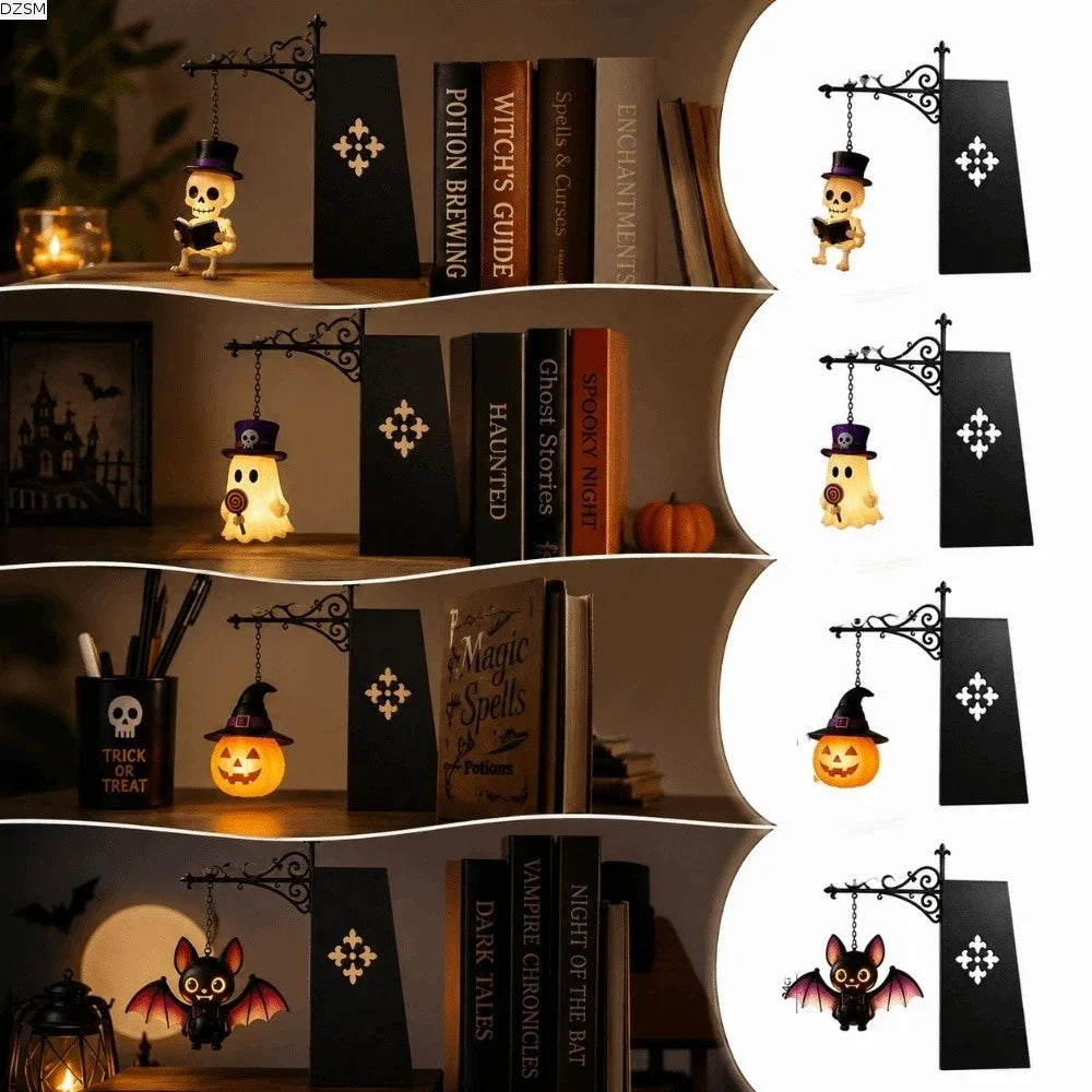 Vintage Bookshelf Lantern LED Lamp – Warm Soft Glow Night Light Decorative Table Lamp Axl