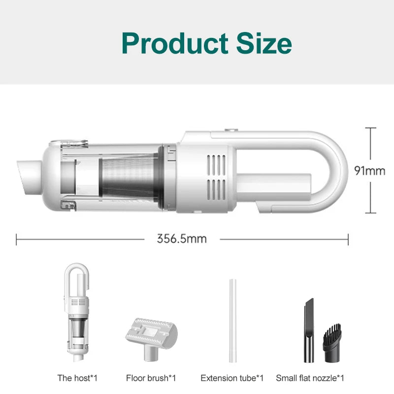 BALASHOV 15000Pa Handheld Vacuum Cleaner HEPA Wet & Dry Handheld Vacuum Cleaner Axl