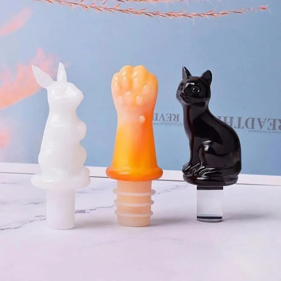 Silicone Resin Mold Set – Crown, Cat Paw & Rabbit DIY Craft Resin Craft Mold Axl