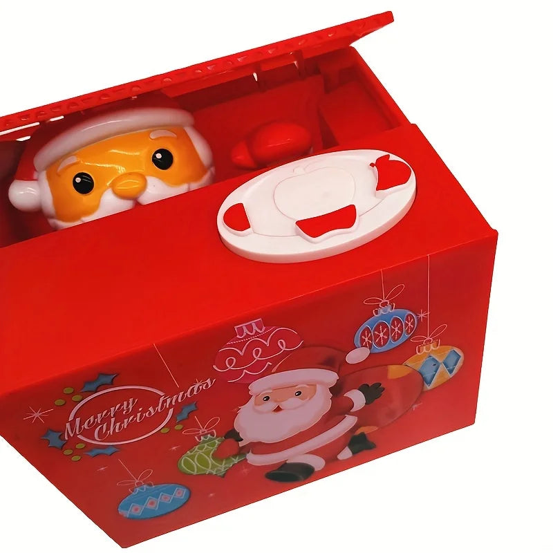 Electric Santa Claus Piggy Bank – Fun Animated Coin Bank for Kids Electric Piggy Bank Axl