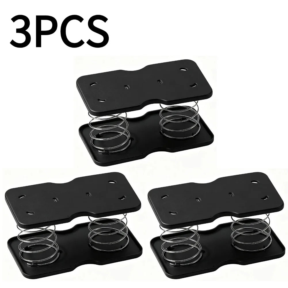 Spring-Loaded Tissue Dispenser – Auto Lift Holder for Home & Office Tissue Box Dispenser Axl Black 3PCS