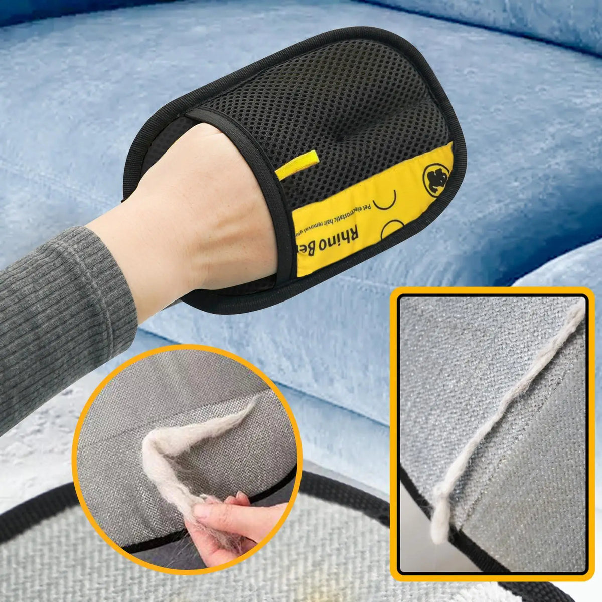 Pet Hair Remover Gloves – Reusable Shedding Mitt for Cats & Dogs Pet Grooming Glove Axl