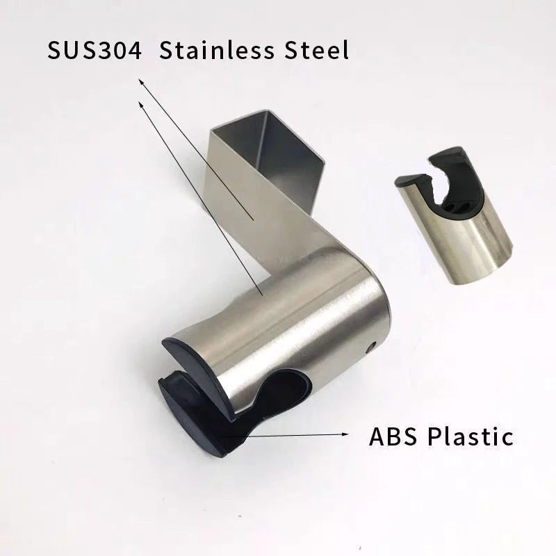 Stainless Steel Shower Head Holder – No-Drill Tank & Wall Mount Shower Head Holder Axl