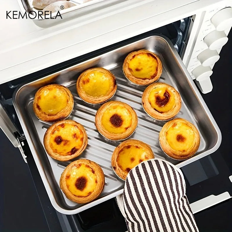 KEMORELA 3-Pc Stainless Steel Food Containers – Airtight Stackable Food Storage Containers Axl