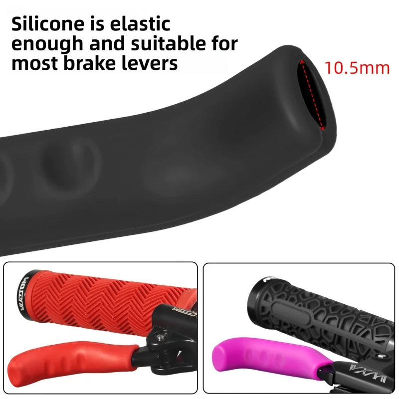 Silicone Bike Brake Lever Covers – Anti-Slip 1 Pair Brake Lever Cover Axl