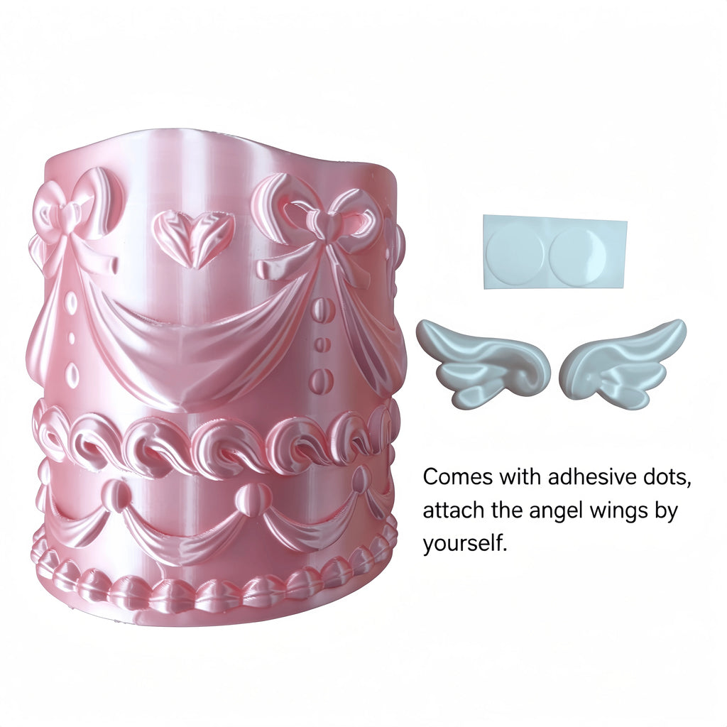Angel Wings Makeup Brush Holder – Silk Texture Cosmetic Organizer Cosmetic Brush Organizer Axl