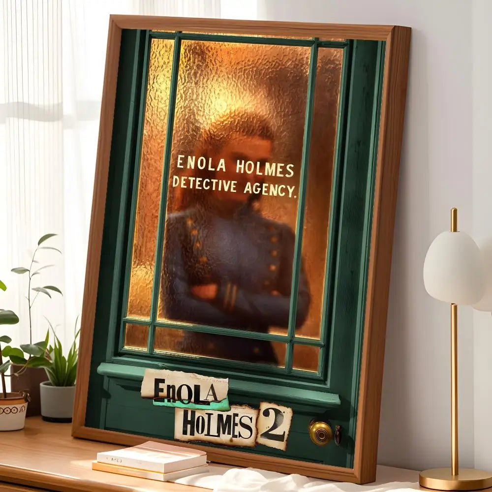 Enola Holmes Movie Poster – Self-Stick HD Waterproof Wall Art Wall Art Poster Axl
