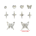 Butterfly Heart Detachable Shoe Chain Buckle Charms Shoe Charm Buckles Axl Set