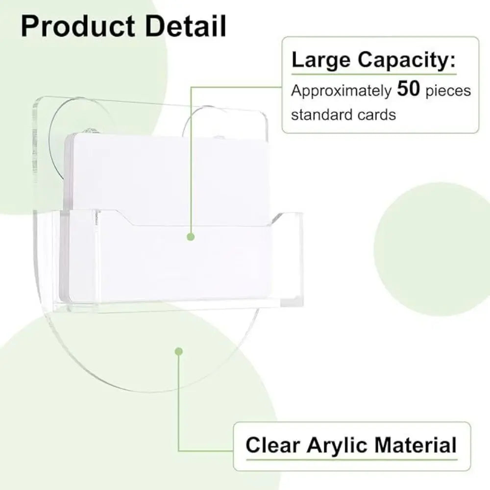 Acrylic Business Card Holder – Suction Cup Window Display Stand Business Card Holder Axl