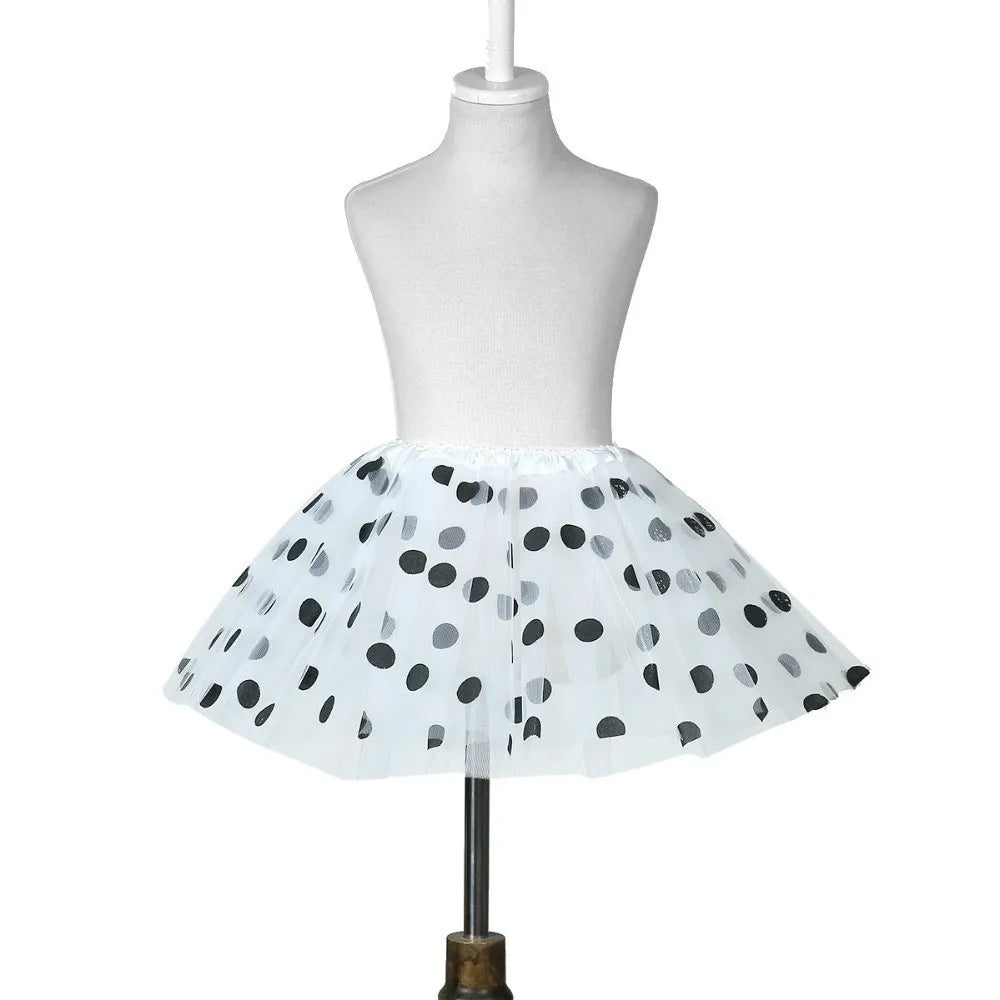 Polka Dot Tutu Skirt – Puffy Layered Tulle Pettiskirt Women Tulle Tutu Skirt Axl
