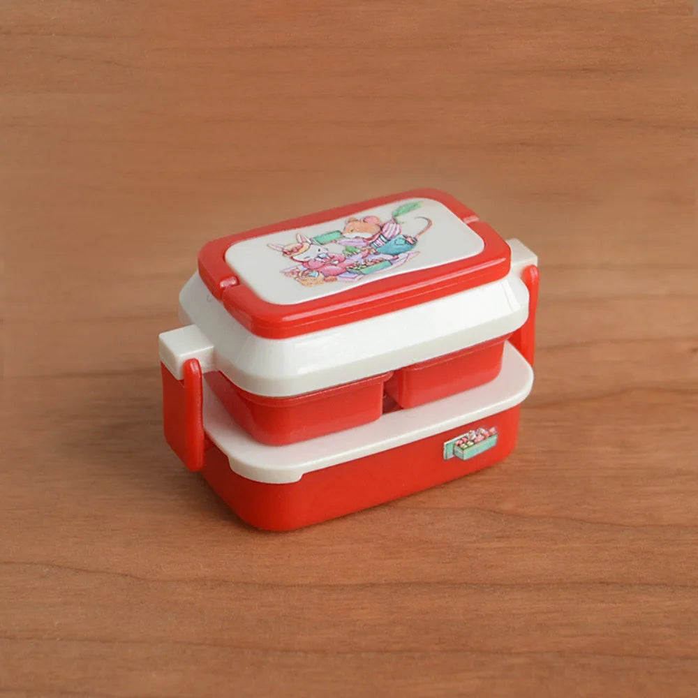 1/6 & 1/12 Scale Dollhouse Picnic Lunch Box | Doll Accessory Doll Accessory Axl Red